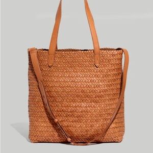 Madewell Woven Leather Tote Bag